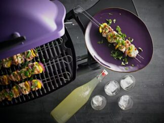 Espetadas de Frango com Legumes e Coentros Frescos