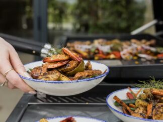 Fritura de Frango e Camarão Teriyaki