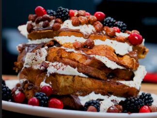 Bolo Pandoro Grelhado com Nutella e Creme de Mascarpone