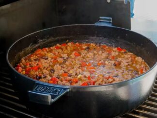 Chili Fumado Ao Estilo Mexicano Com Carne Picada