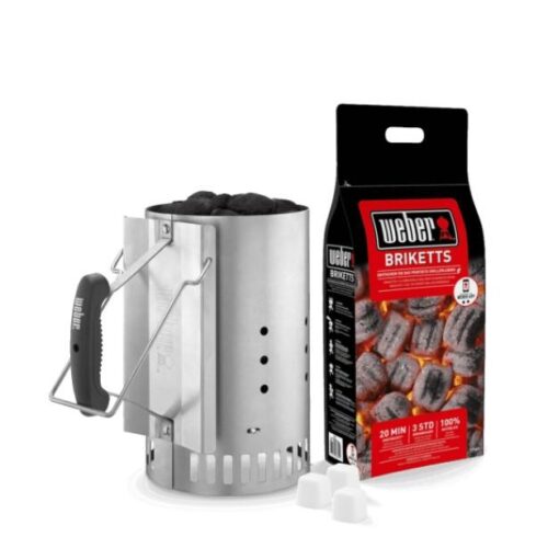 Kit Weber® de acendimento Rapidfire (2kg briquetes + 3 acendalhas)