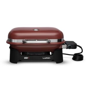 Grelhador Weber® elétrico Lumin 1000 Compact (vermelho)